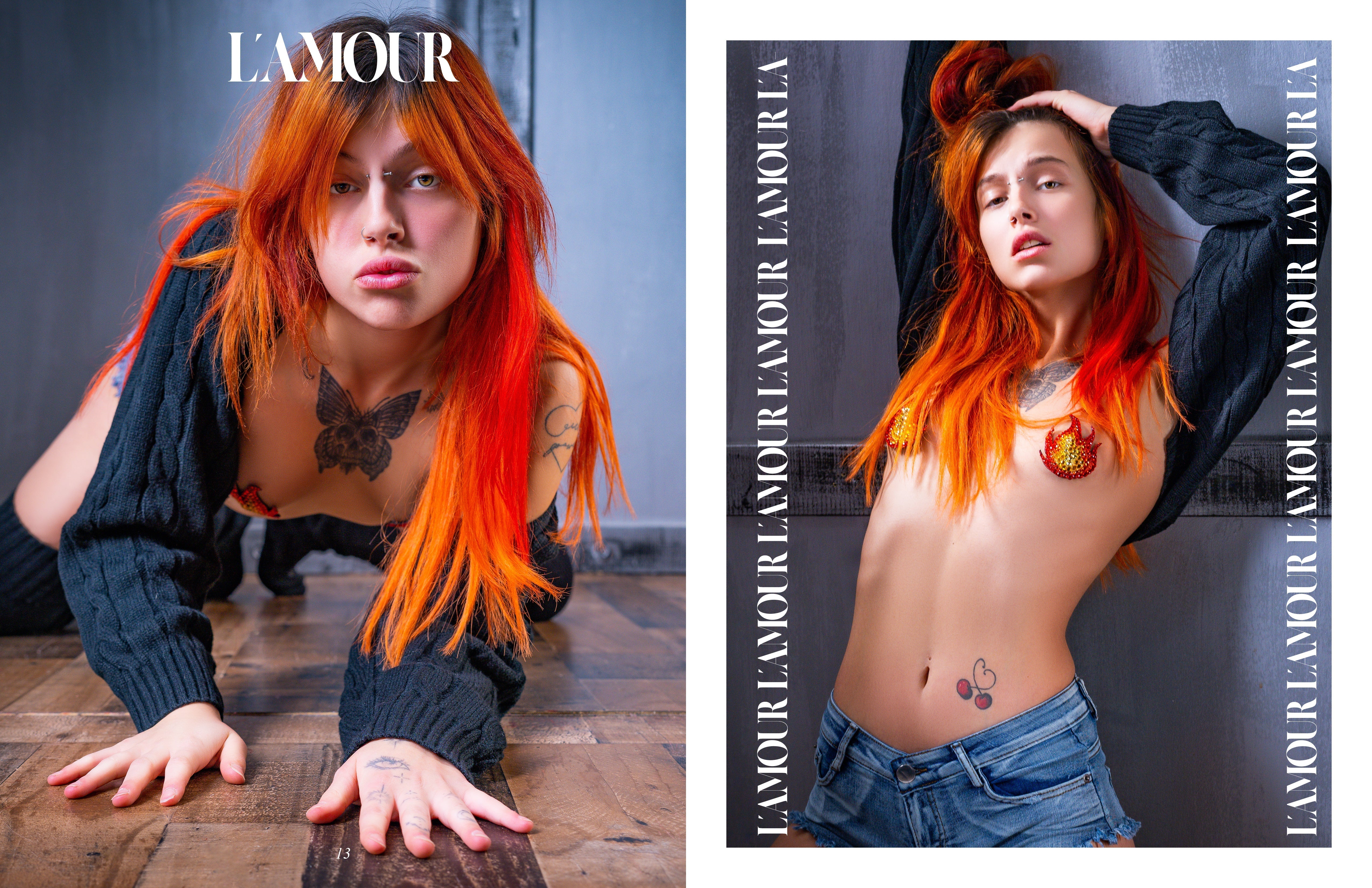 CREATIVITY ON FIRE: A Stunning Feature in L’Amour Magazine