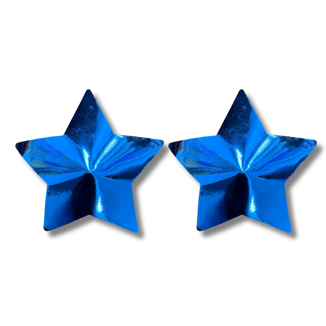 CELESTE Metallic Effect Stars (5 Colours!) Nipple Pasties, Nipple Covers 2 pcs