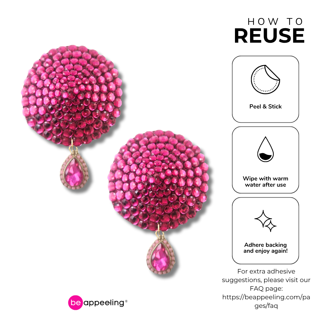 TEARS OF JOY Pink Breast Cancer Awareness Nipple Pasties, Pasty (2pcs) Appeeling
