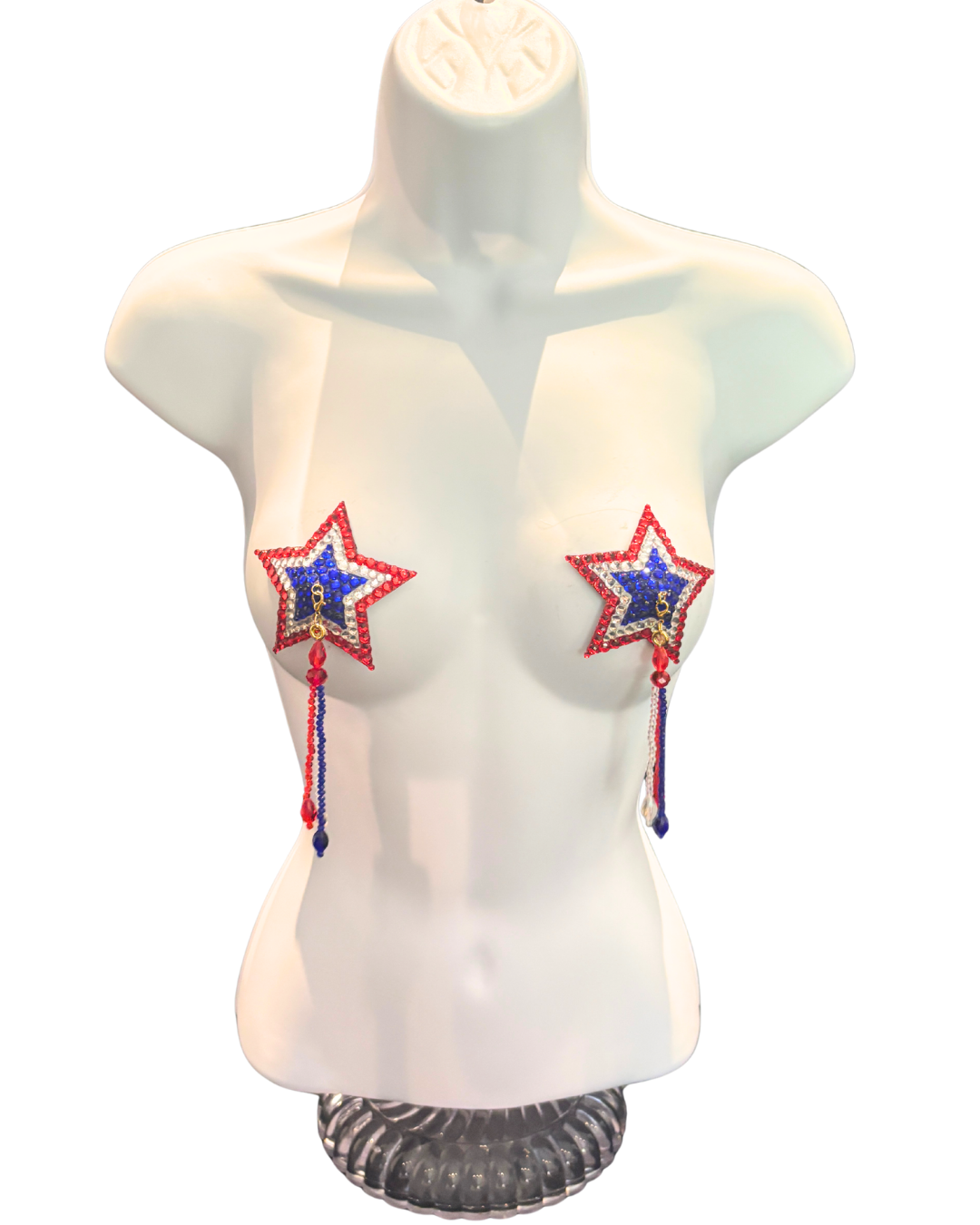 STARS AND STRIPES Dirty Martnini x Appeeling Nipple Pasties with 2 Pairs of Tassels! (2pcs)