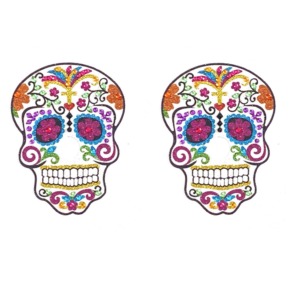 Skull Candy Glitter Skull Nipple Pasty, Covers (2 pcs)