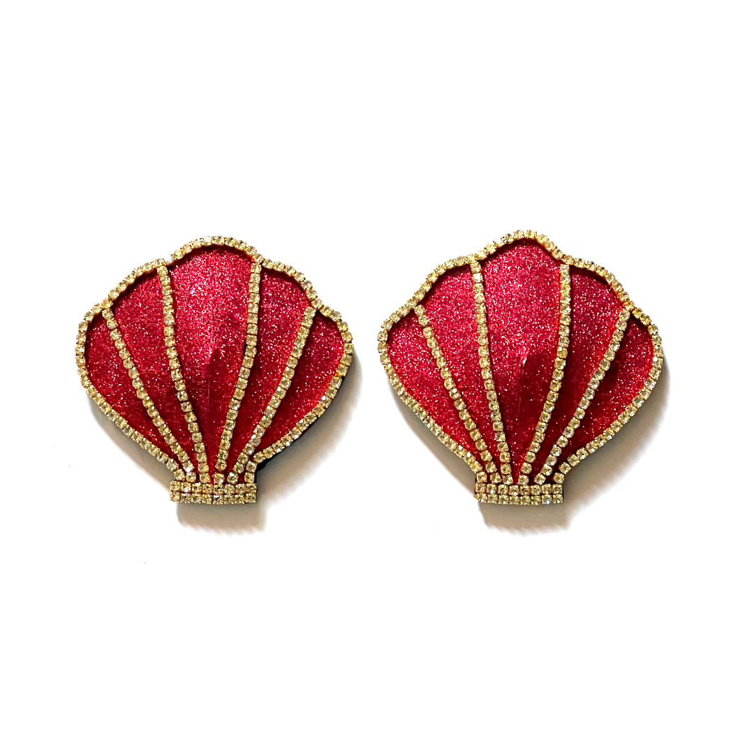 CALYPSO ROSE Paillettes et Strass Nipple Pasty, Couvre (2pcs) pour Raves et Festivals de Lingerie Burlesque