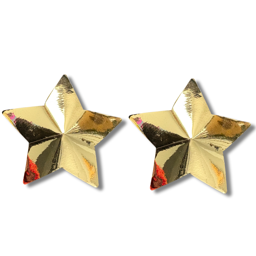 CELESTE Metallic Effect Stars (5 Colours!) Nipple Pasties, Nipple Covers 2 pcs