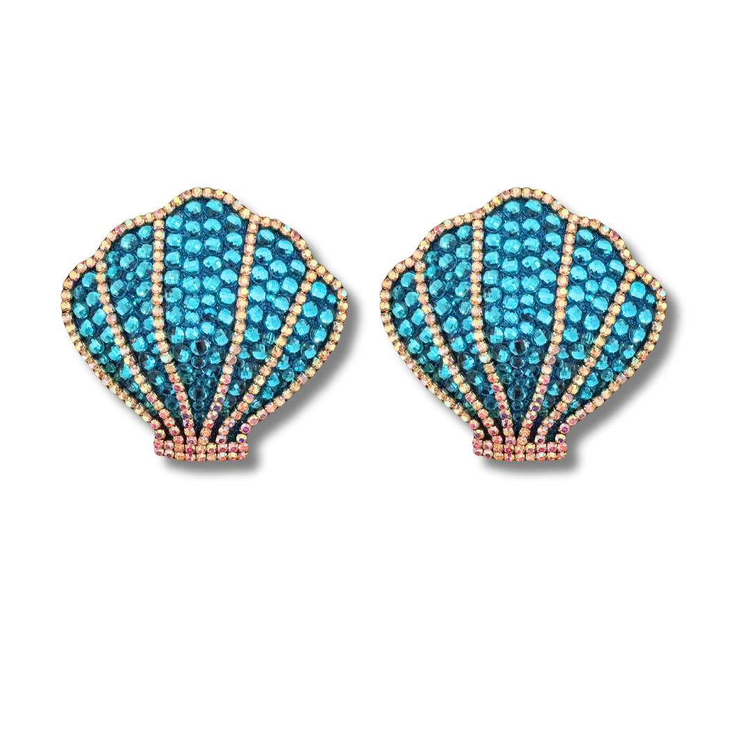 CÔTE d'AMOUR  Rhinestone and Gem Nipple Pasties (2pcs) Available in Pink or Aqua