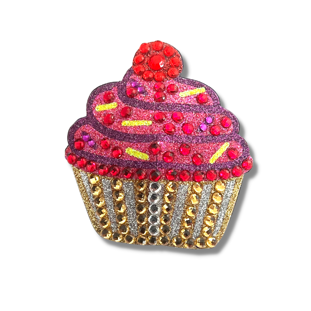 Sweet &amp; Sassy 2 Paires Cupcake et Coeurs Nipple Pastie Bunde (4 pcs) pour Lingerie Burlesque Saint Valentin Festivals Anniversaire - VENTE
