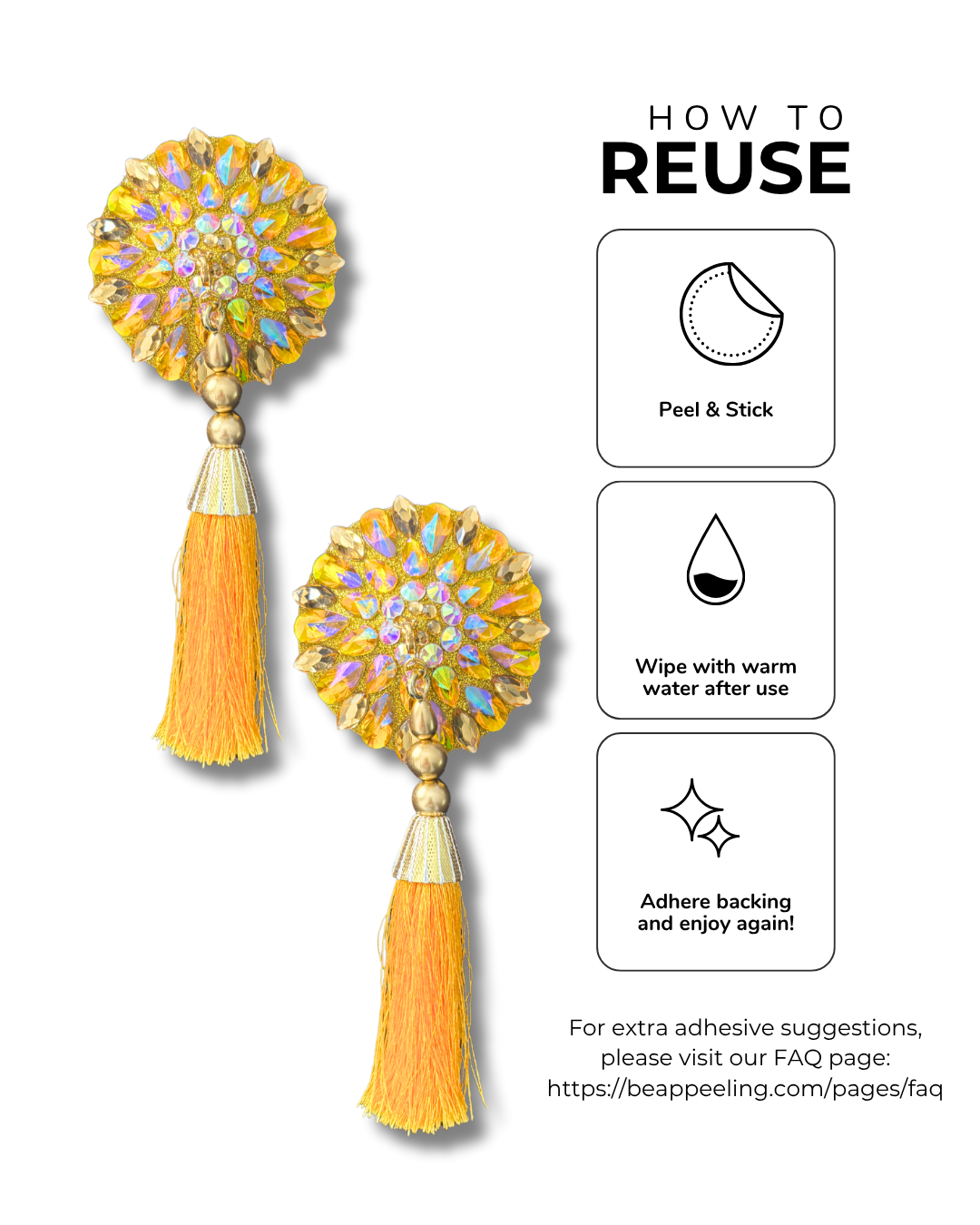GLAM DU SOLEIL Pasties – Dirty Martini x Appeeling Pasties (2pcs) 2 sizes!