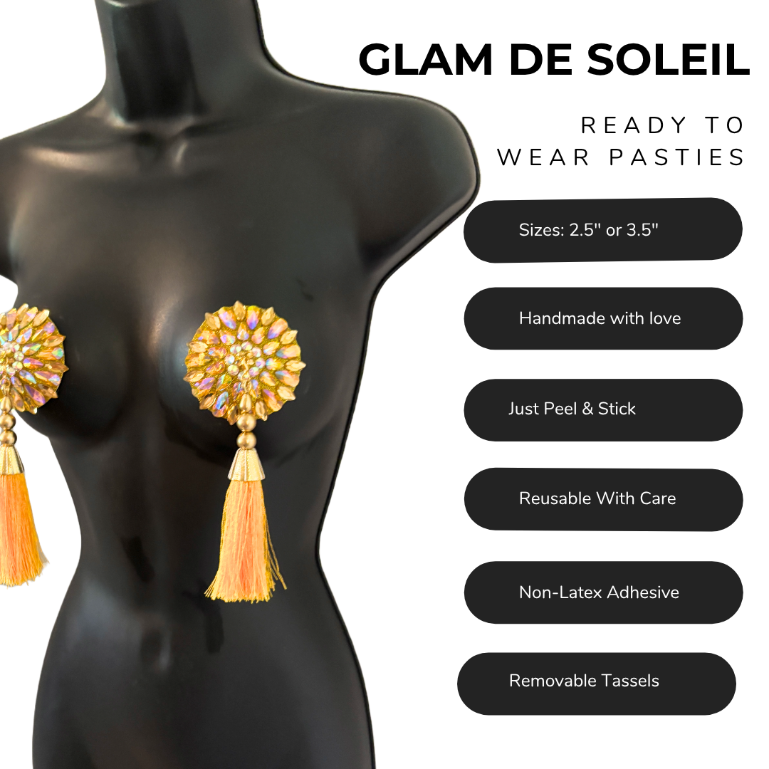 GLAM DU SOLEIL Pasties – Dirty Martini x Appeeling Pasties (2pcs) 2 sizes!