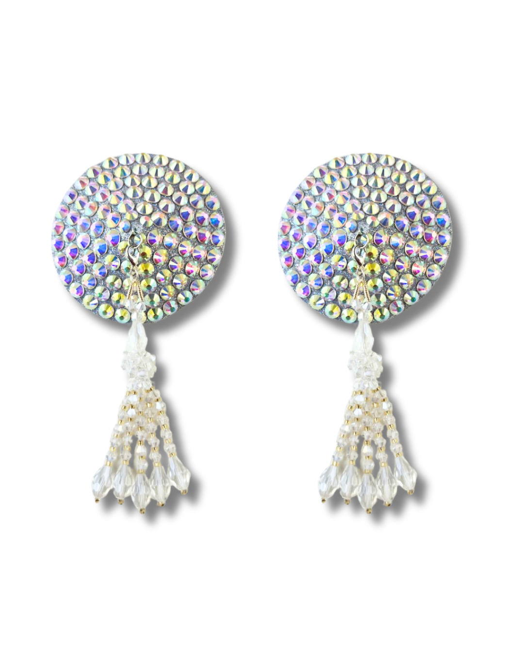 DITA VON TEESE Liberteese Shimmering Crystal Pasties with Removable Tassels (2pcs)