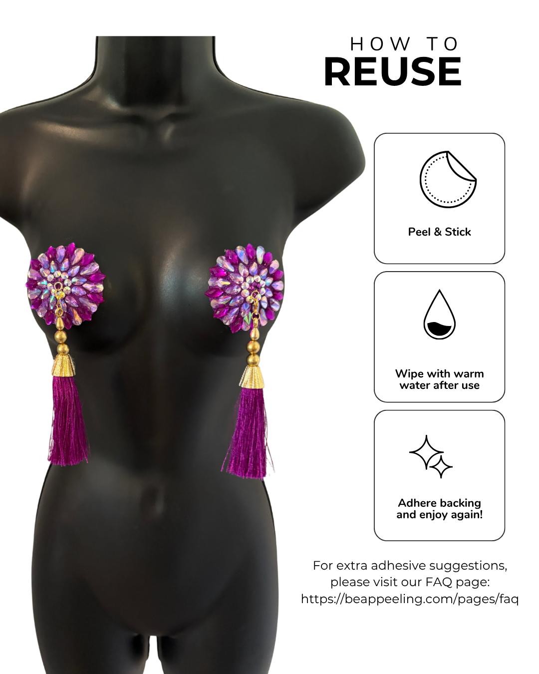 GLAM DU VIOLETTE Pasties – Dirty Martini x Appeeling Pasties (2pcs) 2 sizes!