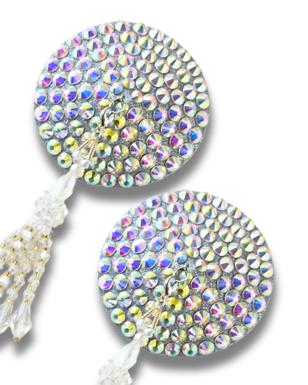 DITA VON TEESE Liberteese Shimmering Crystal Pasties with Removable Tassels (2pcs)