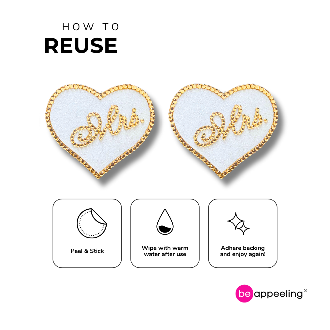 ROYAL WEDDING Bundle 2 paires, (4 pcs) Nipple Pasties, Nipple Covers – VENTE