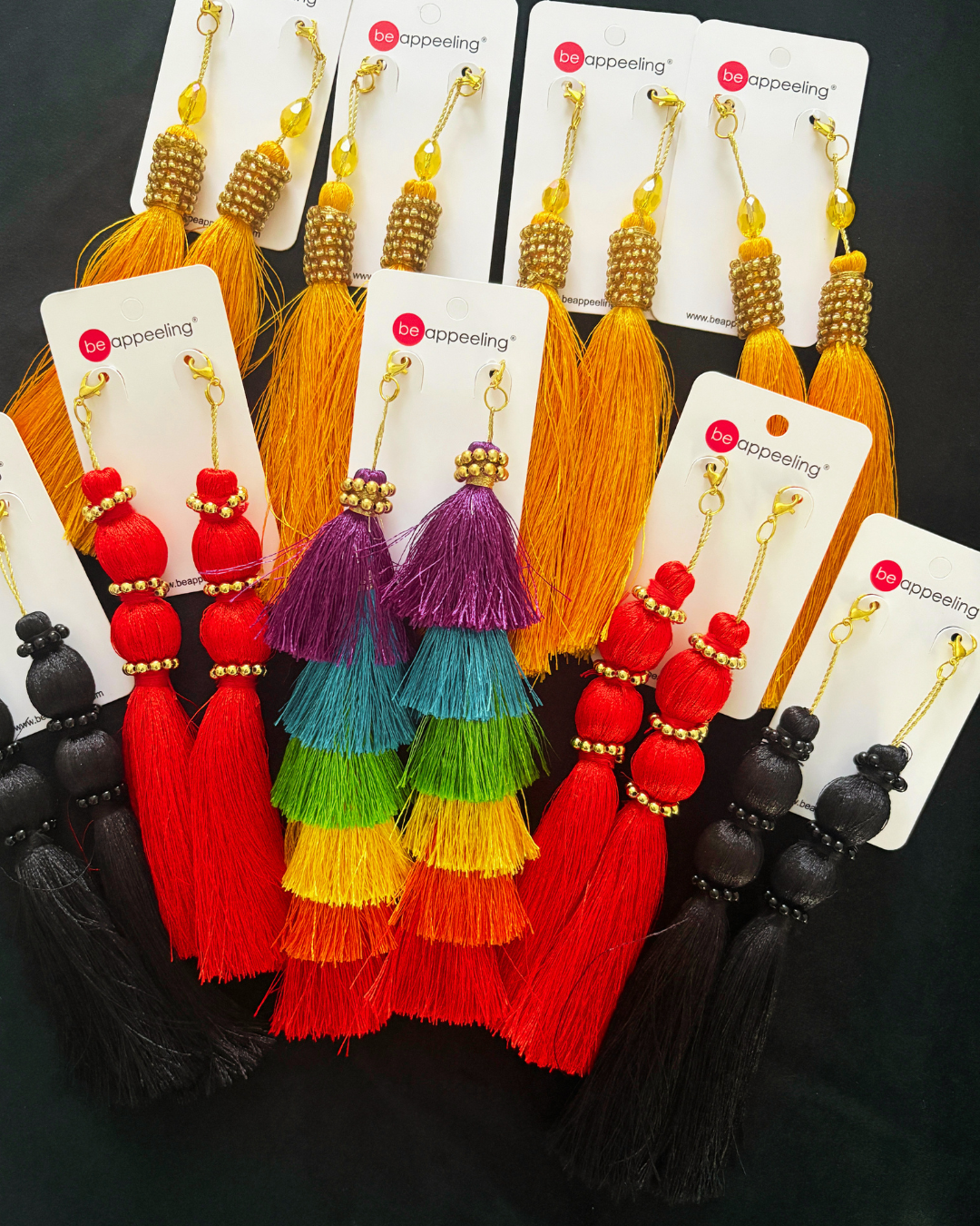 Red or Black Tassels for Pasties, Nipple covers (2pcs)