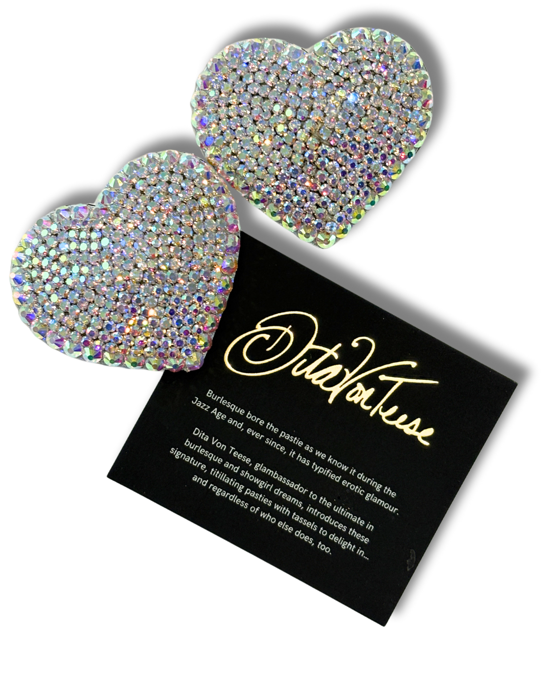 DITA VON TEESE Ingenue Rhinestone Heart Pasties (2pcs)