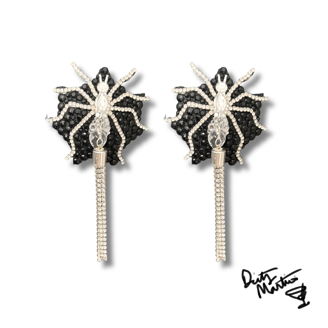 ZORITA’S WEB Spider Pasties Dirty Martini x Appeeling (2pcs) With Tassels Appeeling 3.5"