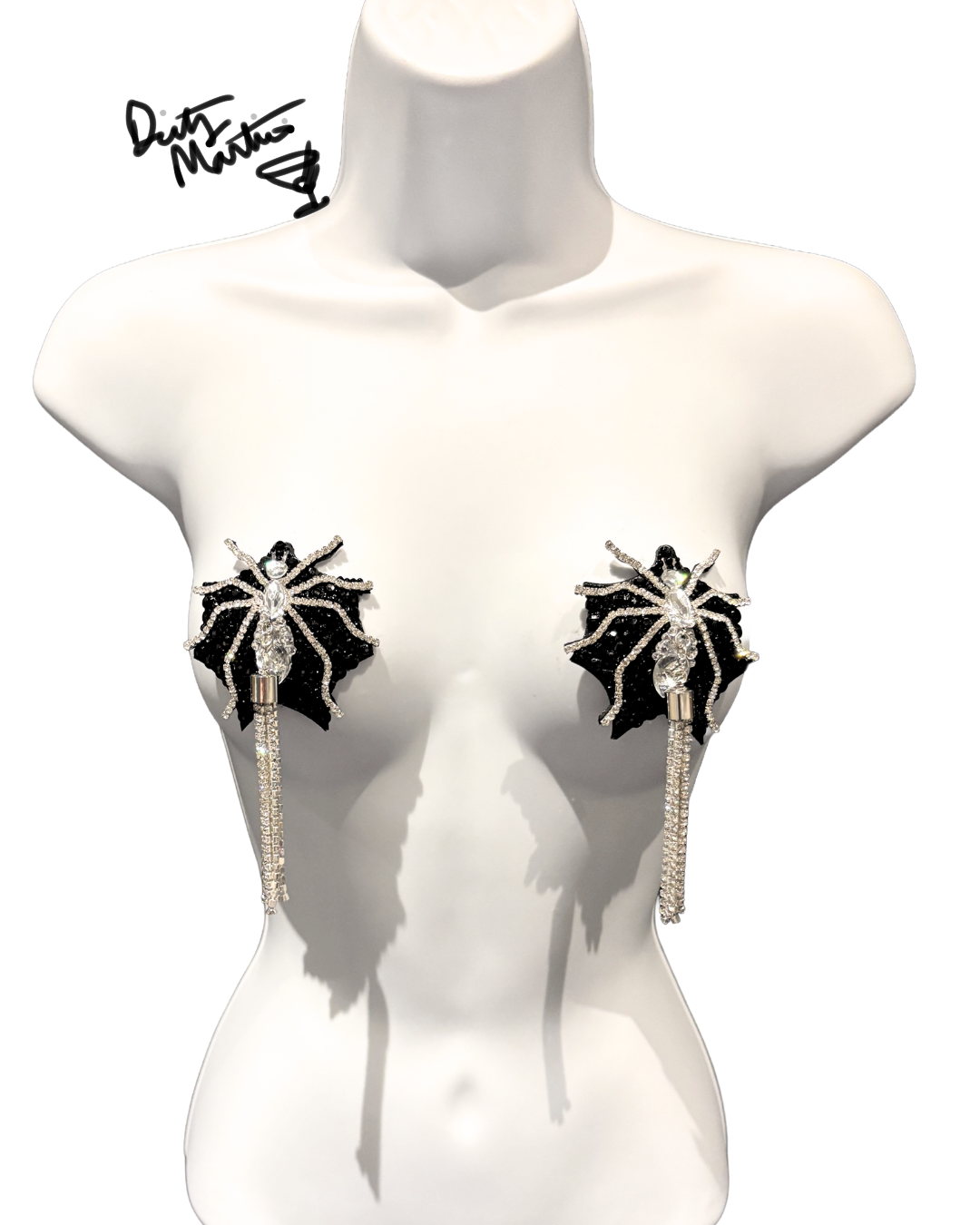 ZORITA’S WEB Spider Pasties Dirty Martini x Appeeling (2pcs) With Tassels Appeeling