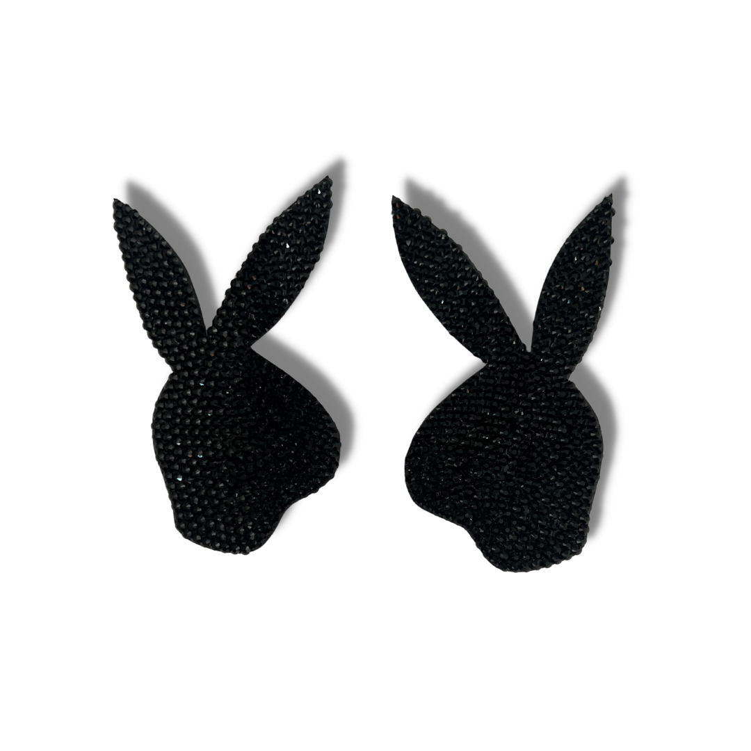 BONNIE - Bunny Gem Nipple Covers, Pasties (2 pcs) for Rave, Festivals, Lingerie Burelsque Pasty