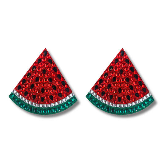 GRANITA Super Glittery & Gem Watermelon Nipple Pasties Covers (2pcs