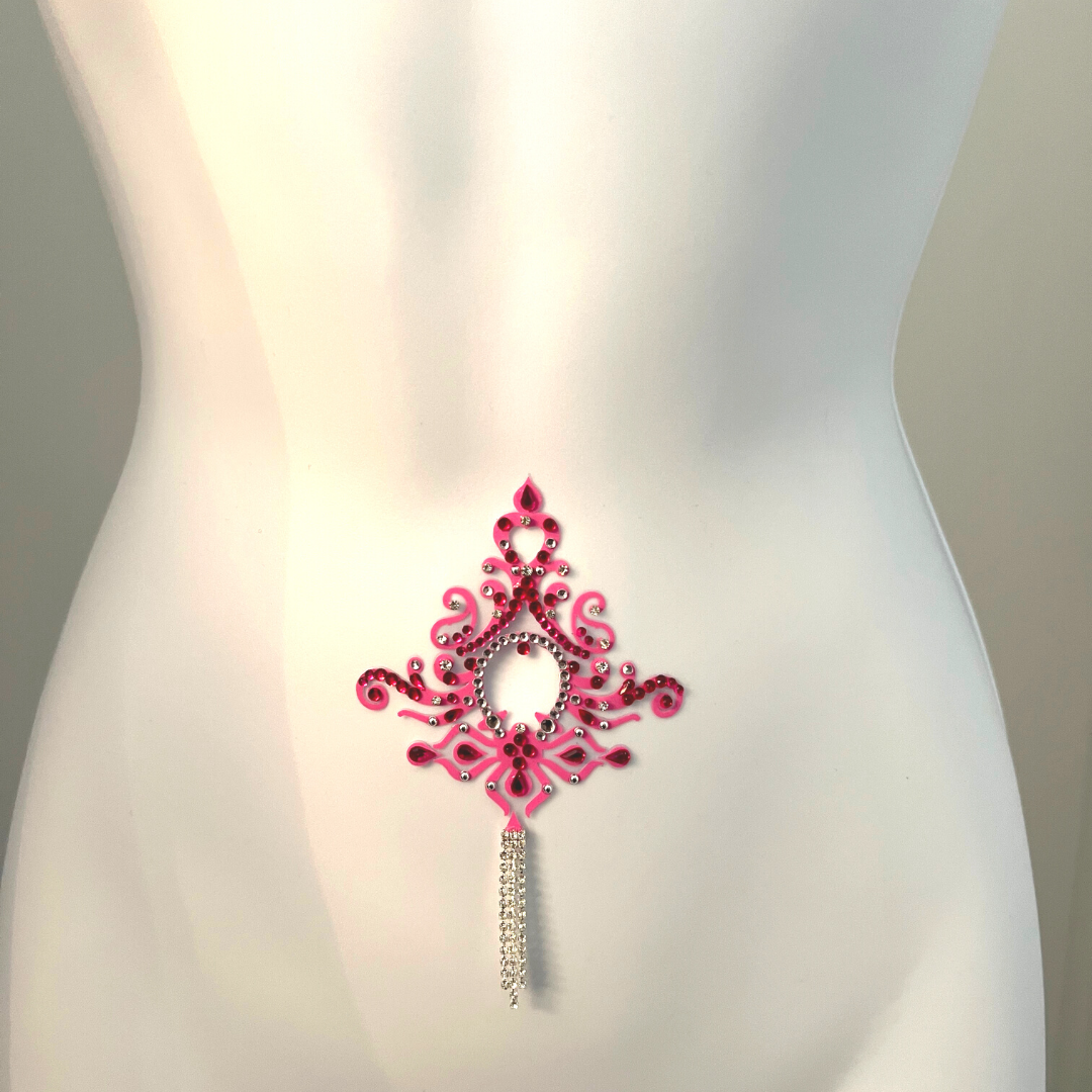 Jasmine Rhinestone & Crystal Intricate Nipple Pasties, Covers (2pcs) for Burlesque Raves Lingerie and Festivals Flirty & Festive Appeeling