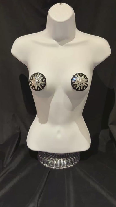 DITA VON TEESE NOCTURNELLE Silver Star Pasties (2pcs) Appeeling
