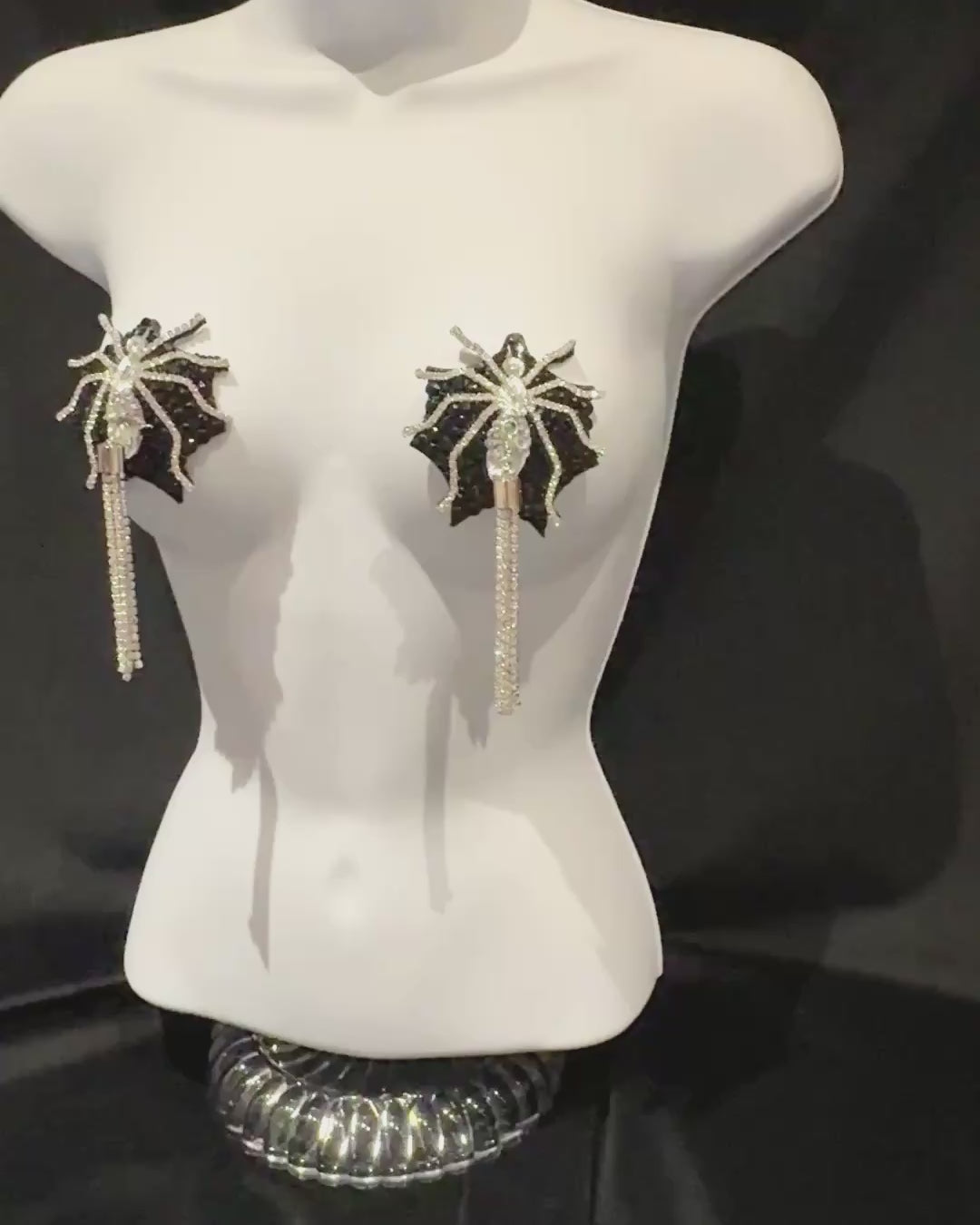 ZORITA’S WEB Spider Pasties Dirty Martini x Appeeling (2pcs) With Tassels Appeeling