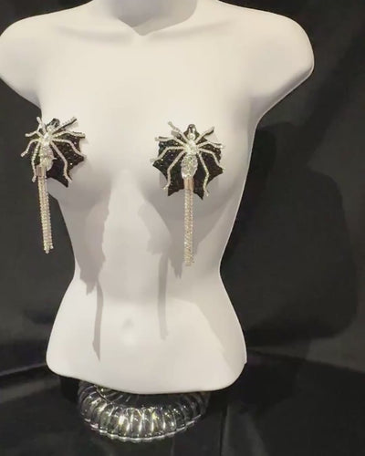 ZORITA’S WEB Spider Pasties Dirty Martini x Appeeling (2pcs) With Tassels Appeeling