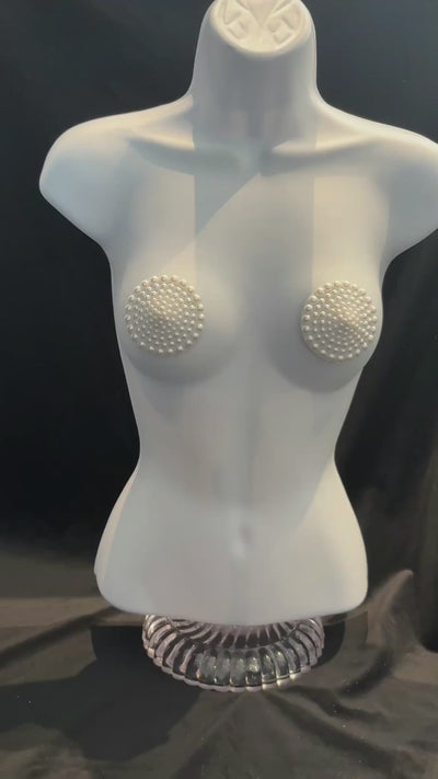 MERINGUE – Pearl Circle Nipple Pasties (2 pcs) Showgirl Bling Appeeling