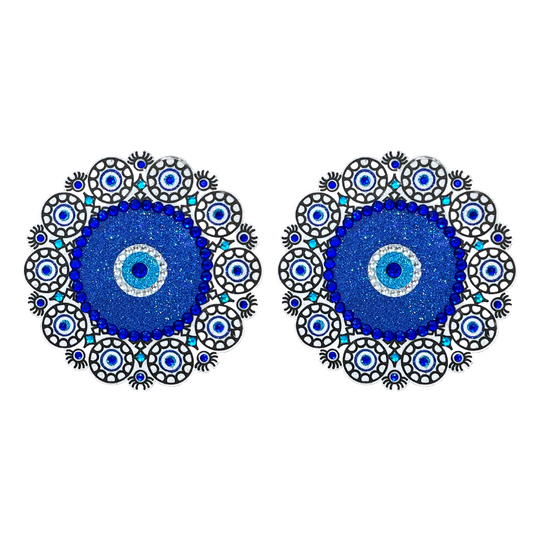 AYSE Evil Eye Nipple Pasties, Covers (2pcs) for Burlesque Raves Lingerie Raves and Festivals