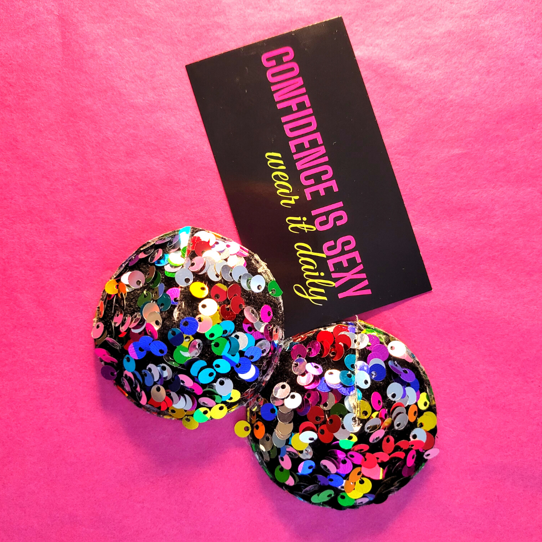 STUDIO 54 Multicolor Sequin  Nipple Pasties, Covers