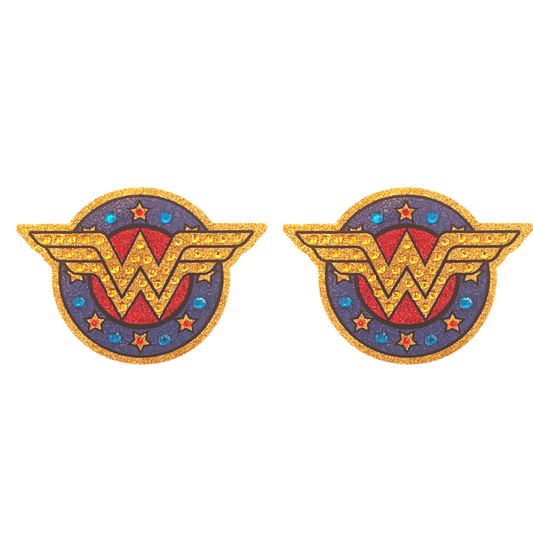 Wonder Full - Superhero reusable nipple pasties, covers (2pcs) for burlesque raves festivals costumes