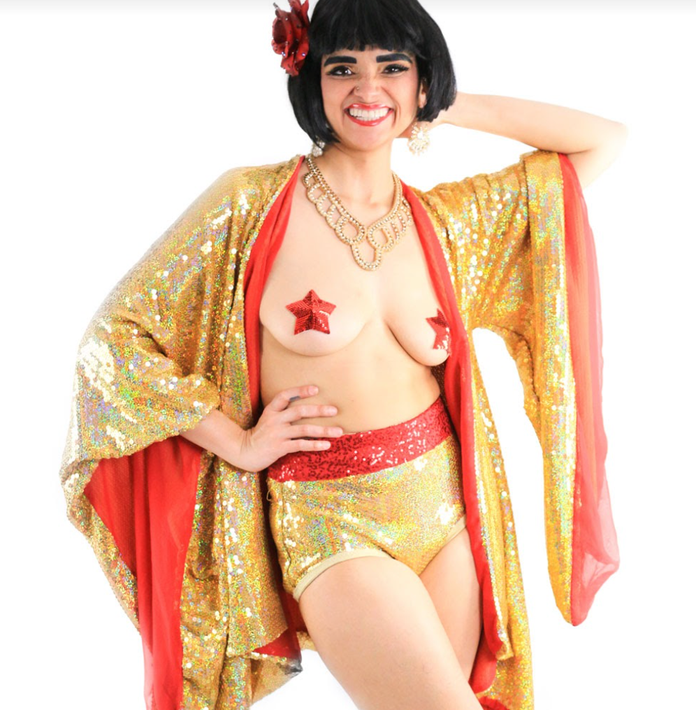 BLAZE STARR -Sequin Star Nipple Covers, Pasties pour Burlesque, Lingerie, Festivals, Carnaval