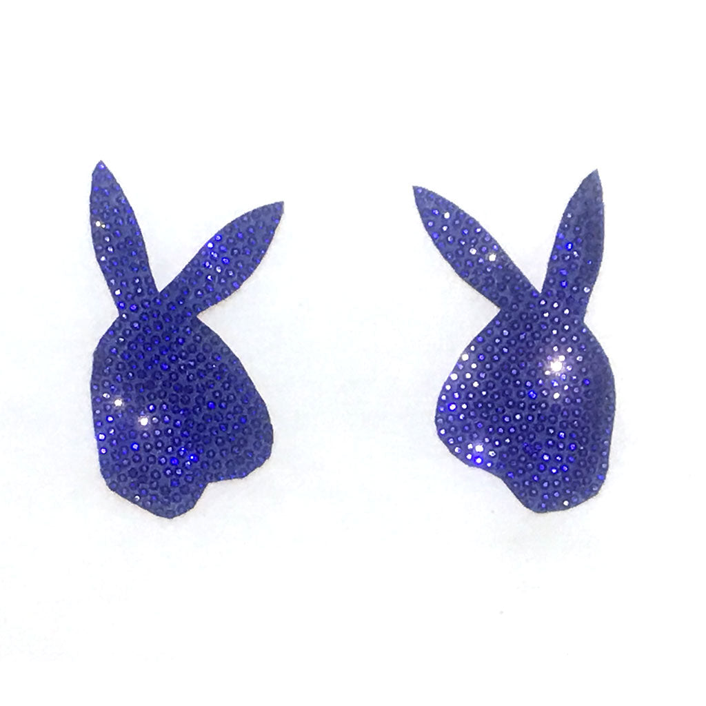 BONNIE - Bunny Gem Nipple Covers, Pasties (2 pcs) for Rave, Festivals, Lingerie Burelsque Pasty