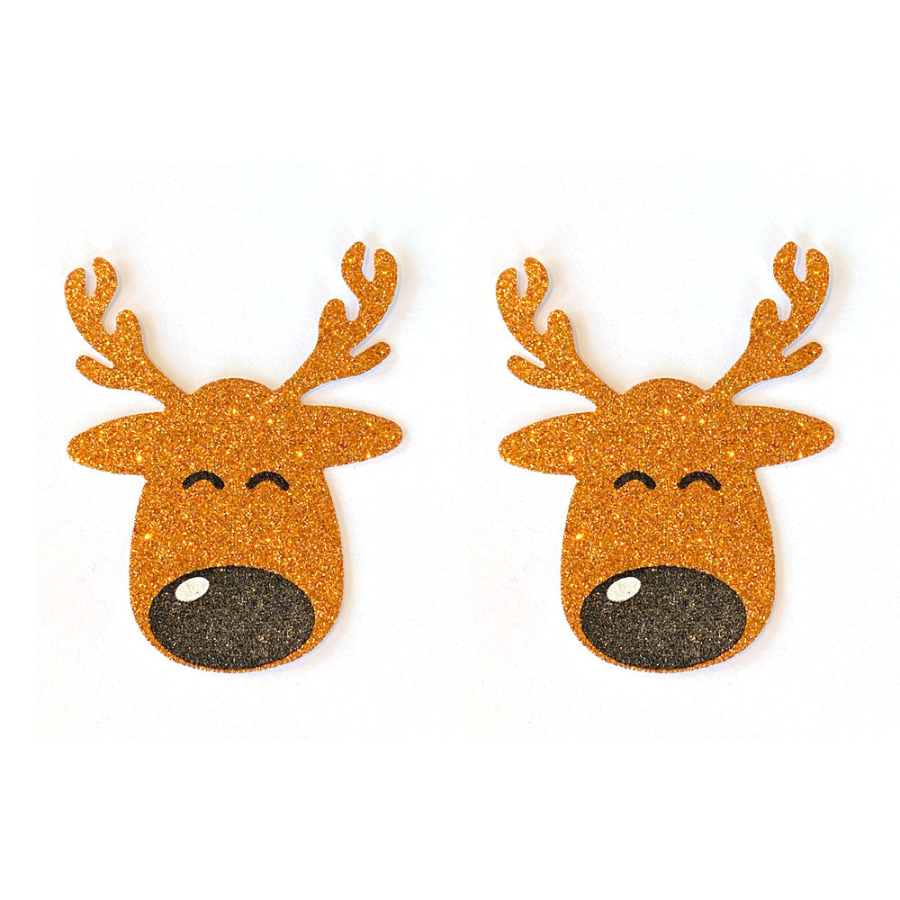 Vixen Glitter Reindeer Nipple Pasties, Covers